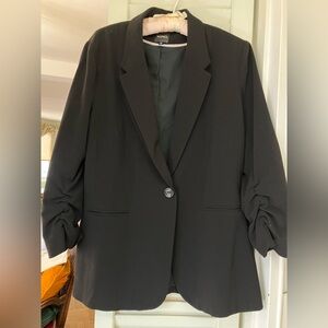 XOXO Black Single-Button Women's Blazer